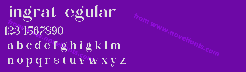 Ningrat RegularPreview Ningrat RegularPreview