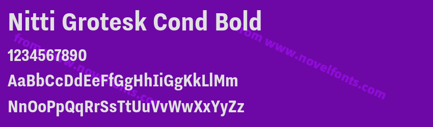 Nitti Grotesk Cond BoldPreview Nitti Grotesk Cond BoldPreview