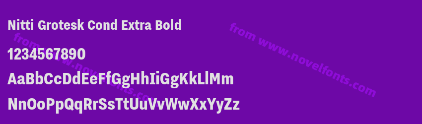 Nitti Grotesk Cond Extra BoldPreview Nitti Grotesk Cond Extra BoldPreview