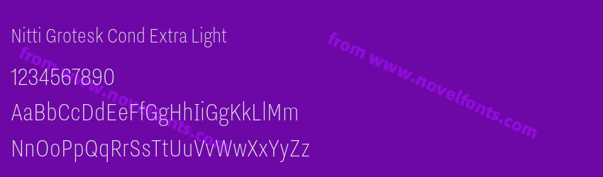 Nitti Grotesk Cond Extra LightPreview Nitti Grotesk Cond Extra LightPreview