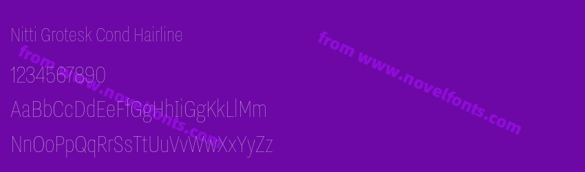 Nitti Grotesk Cond HairlinePreview Nitti Grotesk Cond HairlinePreview