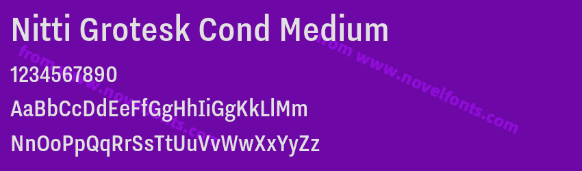 Nitti Grotesk Cond MediumPreview Nitti Grotesk Cond MediumPreview