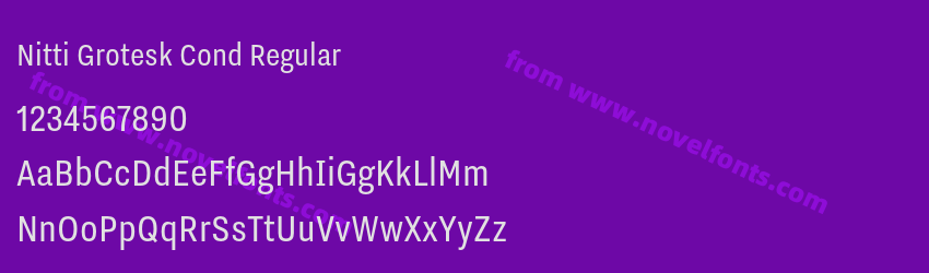 Nitti Grotesk Cond RegularPreview Nitti Grotesk Cond RegularPreview