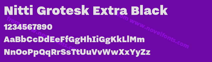 Nitti Grotesk Extra BlackPreview Nitti Grotesk Extra BlackPreview
