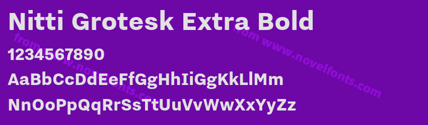Nitti Grotesk Extra BoldPreview Nitti Grotesk Extra BoldPreview