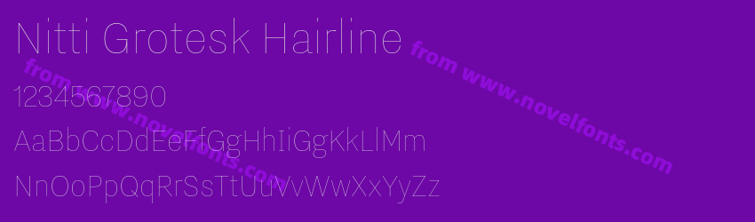 Nitti Grotesk HairlinePreview Nitti Grotesk HairlinePreview