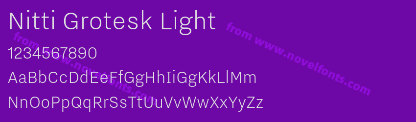 Nitti Grotesk LightPreview Nitti Grotesk LightPreview