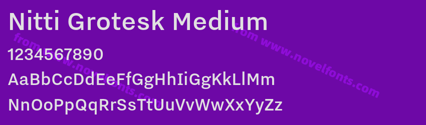Nitti Grotesk MediumPreview Nitti Grotesk MediumPreview