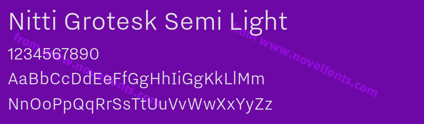 Nitti Grotesk Semi LightPreview Nitti Grotesk Semi LightPreview