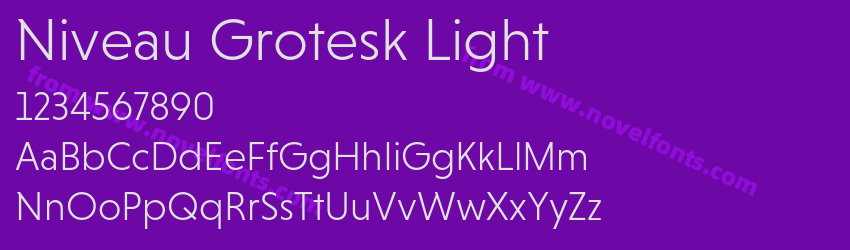 Niveau Grotesk LightPreview Niveau Grotesk LightPreview