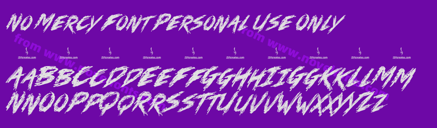 No Mercy Font Personal Use OnlyPreview No Mercy Font Personal Use OnlyPreview