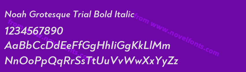Noah Grotesque Trial Bold ItalicPreview Noah Grotesque Trial Bold ItalicPreview