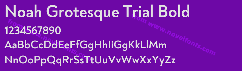 Noah Grotesque Trial BoldPreview Noah Grotesque Trial BoldPreview