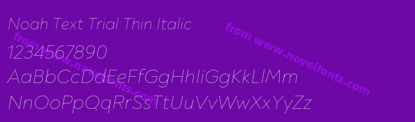 Noah Text Trial Thin ItalicPreview Noah Text Trial Thin ItalicPreview