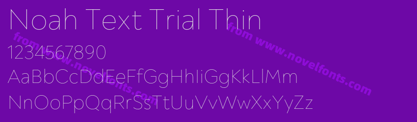 Noah Text Trial ThinPreview Noah Text Trial ThinPreview
