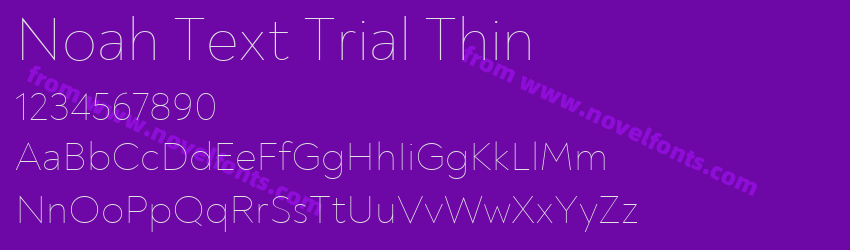 Noah Text Trial ThinPreview Noah Text Trial ThinPreview