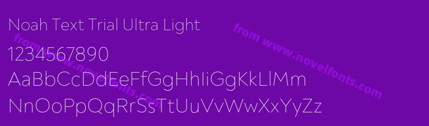 Noah Text Trial Ultra LightPreview Noah Text Trial Ultra LightPreview
