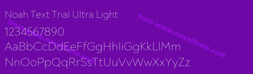 Noah Text Trial Ultra LightPreview Noah Text Trial Ultra LightPreview