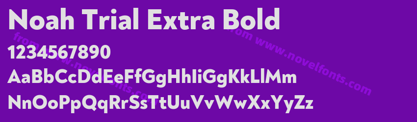 Noah Trial Extra BoldPreview Noah Trial Extra BoldPreview