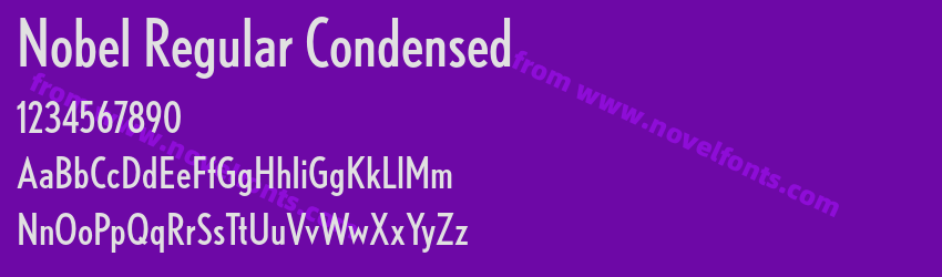 Nobel Regular CondensedPreview Nobel Regular CondensedPreview