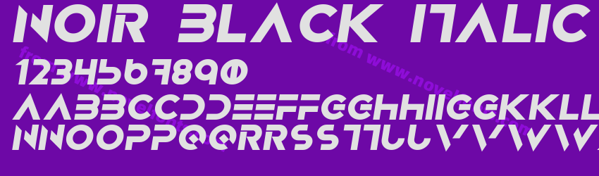 Noir Black ItalicPreview Noir Black ItalicPreview