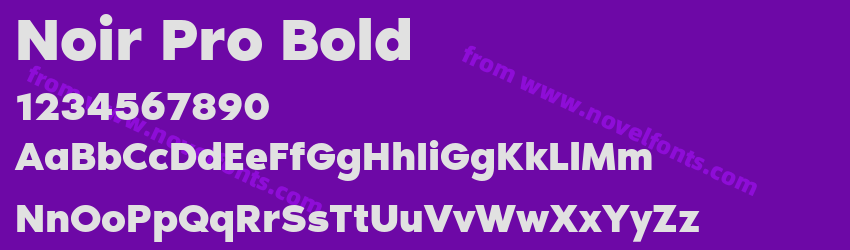Noir Pro BoldPreview Noir Pro BoldPreview