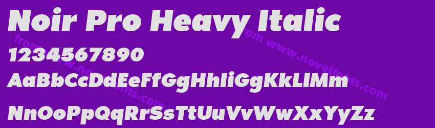 Noir Pro Heavy ItalicPreview Noir Pro Heavy ItalicPreview