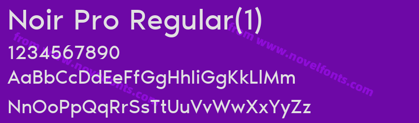 Noir Pro RegularPreview Noir Pro RegularPreview
