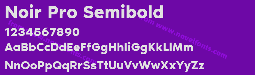 Noir Pro SemiboldPreview Noir Pro SemiboldPreview