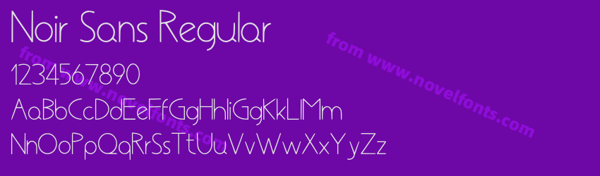 Noir Sans RegularPreview Noir Sans RegularPreview