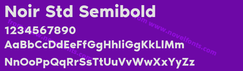 Noir Std SemiboldPreview Noir Std SemiboldPreview