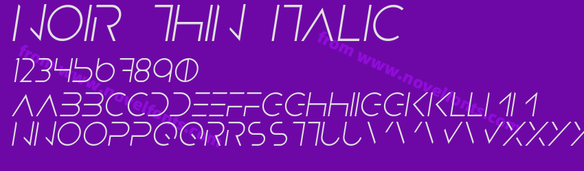 Noir Thin ItalicPreview Noir Thin ItalicPreview