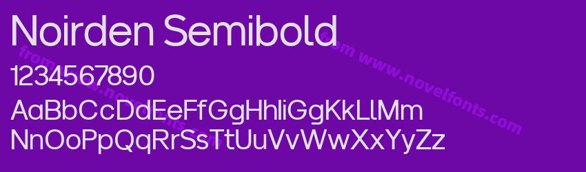 Noirden SemiboldPreview Noirden SemiboldPreview