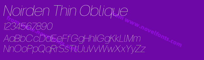 Noirden Thin ObliquePreview Noirden Thin ObliquePreview