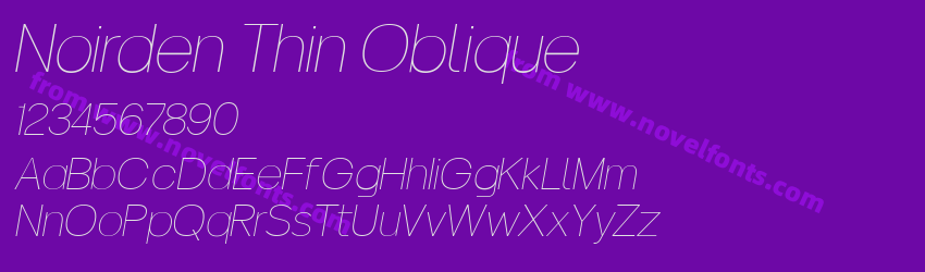 Noirden Thin ObliquePreview Noirden Thin ObliquePreview
