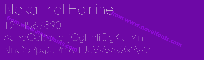 Noka Trial HairlinePreview Noka Trial HairlinePreview