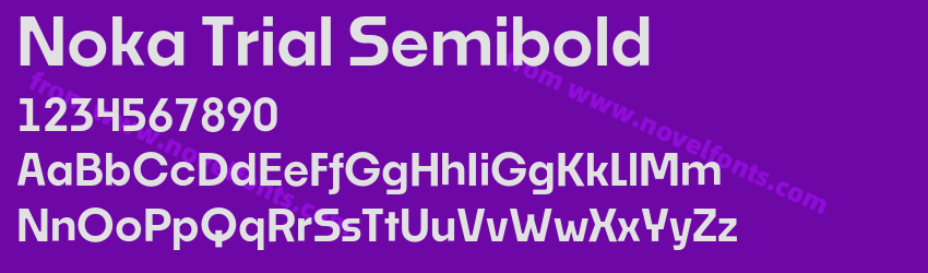 Noka Trial SemiboldPreview Noka Trial SemiboldPreview