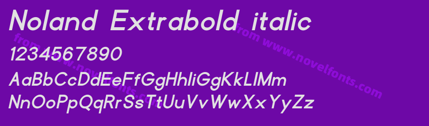 Noland Extrabold italicPreview Noland Extrabold italicPreview