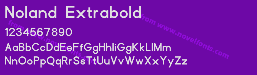 Noland ExtraboldPreview Noland ExtraboldPreview