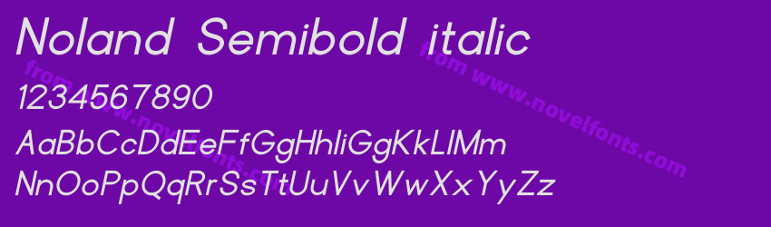 Noland Semibold italicPreview Noland Semibold italicPreview