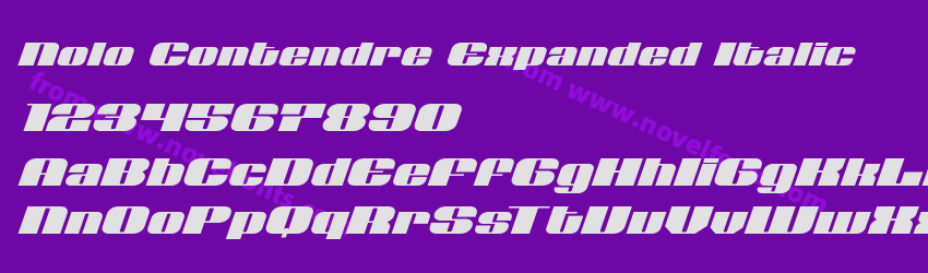 Nolo Contendre Expanded ItalicPreview Nolo Contendre Expanded ItalicPreview