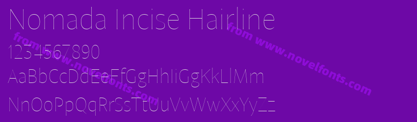 Nomada Incise HairlinePreview Nomada Incise HairlinePreview