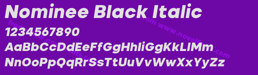 Nominee Black ItalicPreview Nominee Black ItalicPreview
