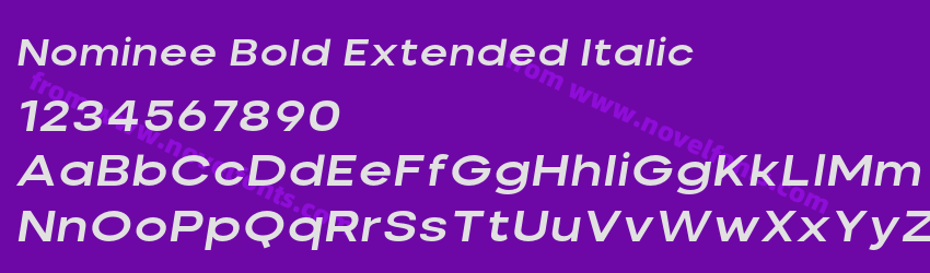 Nominee Bold Extended ItalicPreview Nominee Bold Extended ItalicPreview