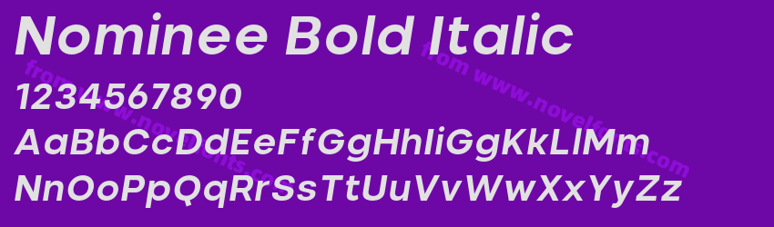 Nominee Bold ItalicPreview Nominee Bold ItalicPreview