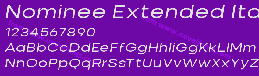 Nominee Extended ItalicPreview Nominee Extended ItalicPreview