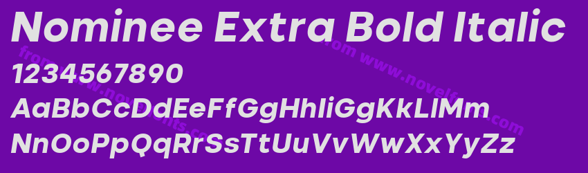 Nominee Extra Bold ItalicPreview Nominee Extra Bold ItalicPreview