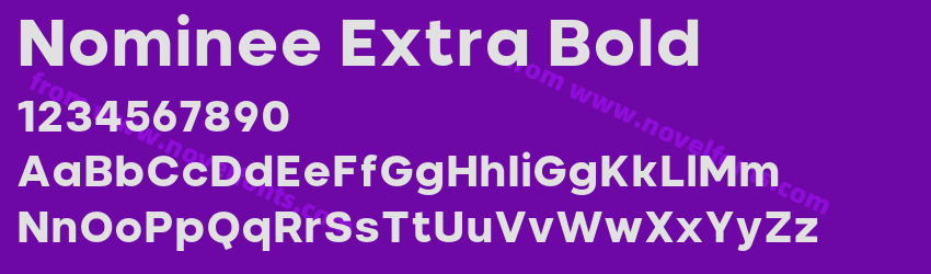Nominee Extra BoldPreview Nominee Extra BoldPreview