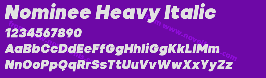 Nominee Heavy ItalicPreview Nominee Heavy ItalicPreview