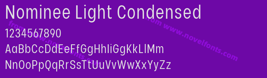 Nominee Light CondensedPreview Nominee Light CondensedPreview